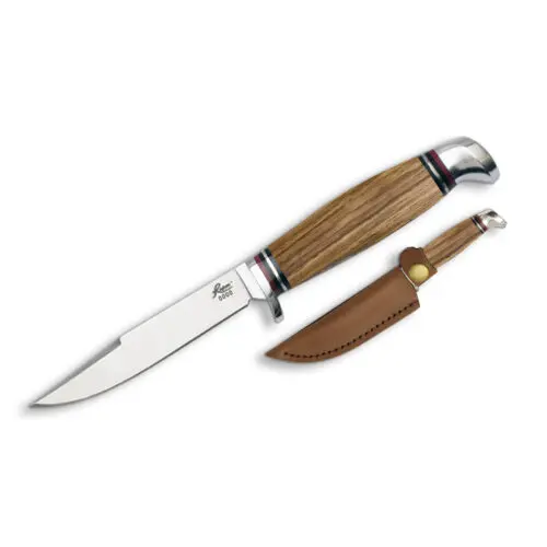 [815949014540 ] BLACKBIRD ROPER FIXED BLADE ZEBRA WOOD KNIVES - RP0028ZW