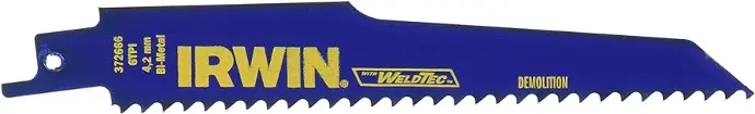 [024721106599] BLADE RECIP 12" 6-TPI DEMOLITION IRWIN