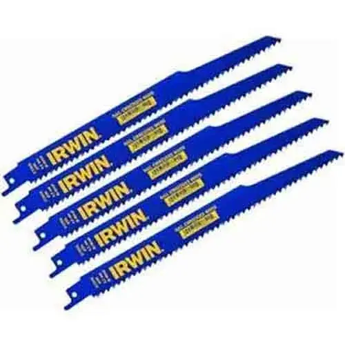 [024721001726] BLADE RECIP 9" 6- TPI 5PK WOOD IRWIN