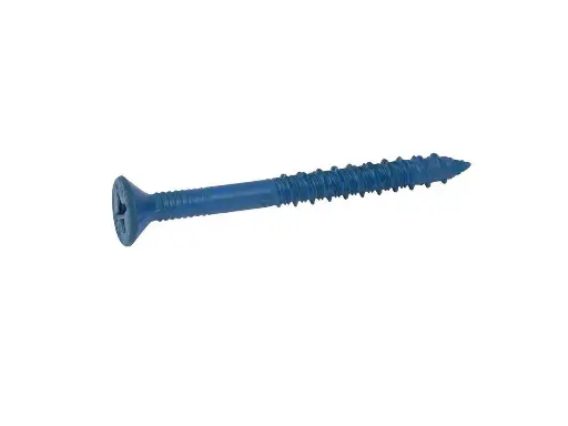 [638110151505] BLUE SCREW 1/4" X 3 1/4" MASONRY HEX SCREW - EACH
