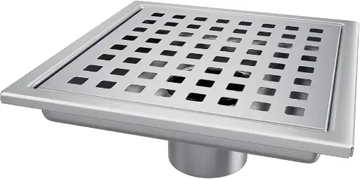 [6381100240693] BM HD SS FLOOR DRIAN 4" X 4" 304 - BMFD44