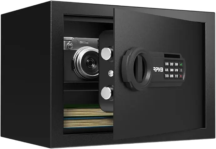 [BOFON] BOFON E-SERIES 1.25CUBIC FT FAMILY FINGERPRINT SAFE BOX WITH KEY, PISTOL, GUN SAFE, LOCK BOX SFW082CTB