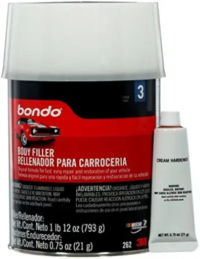 [076308002626] BONDO BODY FILLER W/CAP QUART - 262