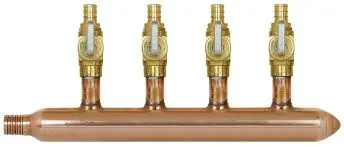 [SIOUX672] BRASS MANIFOLD 3/4 PB 12 BR SIOUX 672 X 1299