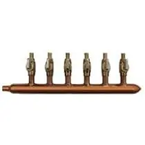 [739236405395] BRASS MANIFOLD 6 PORT SIOUX 672 X V0690