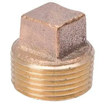 [032888130739] BRASS SOLID PLUG CAP 1/4" - 458-001NL