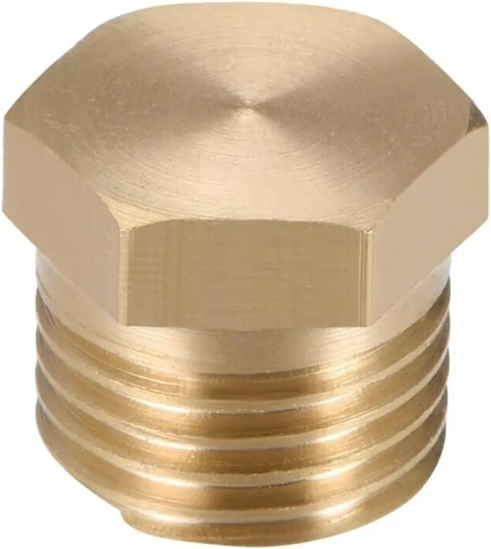 [032888160149] BRASS SOLID PLUG CAP 1/8" - 458-000NL