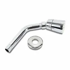 [7450077029443] AA Shower Head W/Stainless Tube 1/2 inch Bk-1467