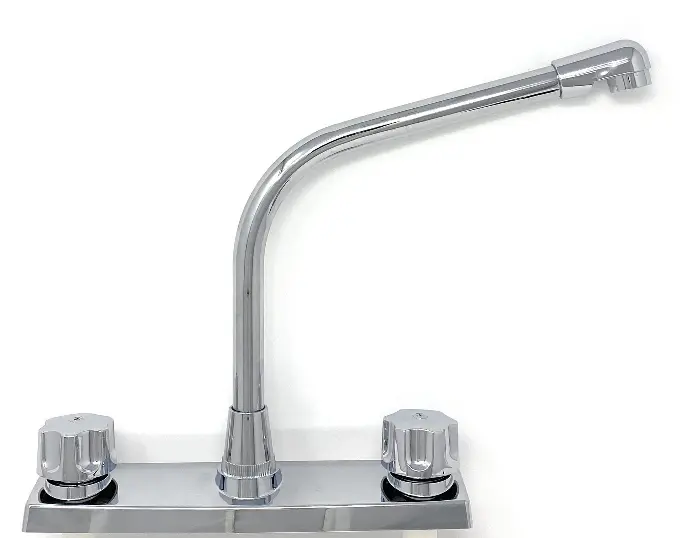 [638110019720 ] BROWN TT DUAL HANDLE KITCHEN FAUCET CHROME FINISH - BRKF002CP