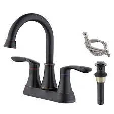 [638110019706 ] BROWN TT DUAL HANDLE LAVATORY FAUCET CHROME FINISH - BRLF003CP
