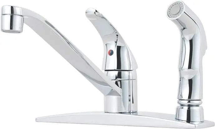 [638110019713 ] BROWN TT SINGLE HANDLE KITCHEN FAUCET CHROME FINISH - BRKF001CP