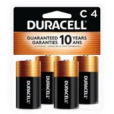 [041333440019 ] Battery- Duracell 4pk C ALKALINE