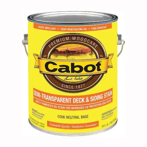 [080351114069] CABOT - DECKING STAIN - NEUTRAL  BASE - GAL
