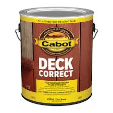 [080351812019] CABOT DECK CORRECT TINTABLE SOLID EXTERIOR STAIN 1GAL - 140.0025200.007