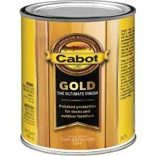 [080351812729] CABOT GOLD EXTERIOR STAIN SATIN SUN-DRENCHED OAK QUART - 140.000347