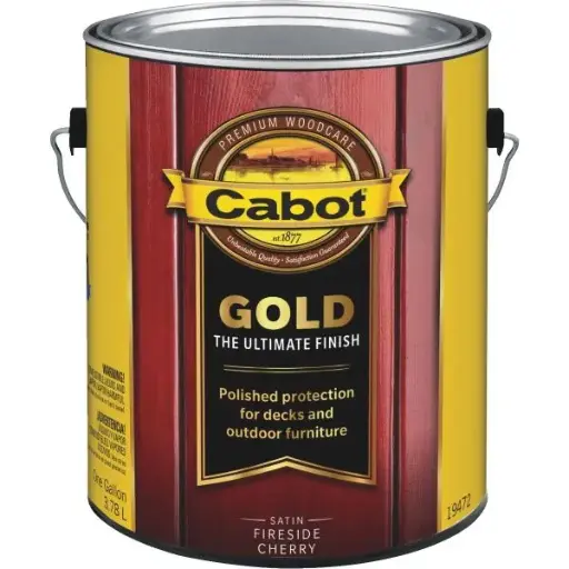 [080351812927] CABOT GOLD LOW VOC EXTERIOR STAIN FIRESIDE CHERRY GAL - 140.0019472