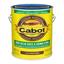 [080351114342] CABOT SEMI SOLID DECK AND SIDING STAIN MISSION BROWN GAL - 140.0001