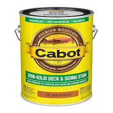 [080351114809] CABOT SEMI-SOLID COLOR DECK AND SIDING STAIN REDWOOD GAL - 140.0001
