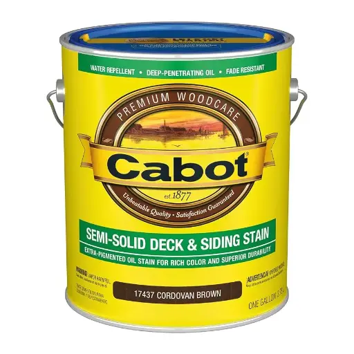 [080351810336] CABOT SEMI-SOLID DECK AND SIDING VOC MISSION BROWN GAL - 140.001743