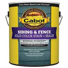 [080351108129] CABOT SOLID COLOR ACRYLIC SIDING EXTERIOR STAIN ULTRA WHITE GAL