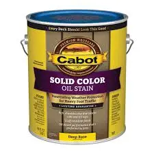[080351176081] CABOT SOLID COLOR DECK STAIN VOC MEDIUM BASE GAL - 140.0007608.007
