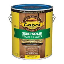 [080351810244] CABOT WOOD TONED DECK AND SIDING STAIN SEMI-TRANSPARENT ACRYLIC STAIN NEUTRAL BASE GAL - 140.0017406.007