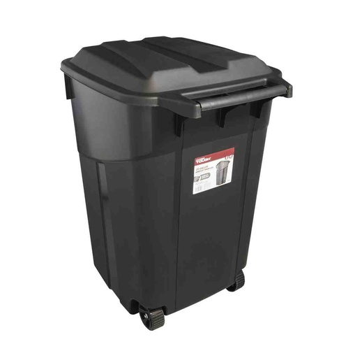 [051596614508] CAN TRASH PLASTIC BLACK 45GAL - TI0075