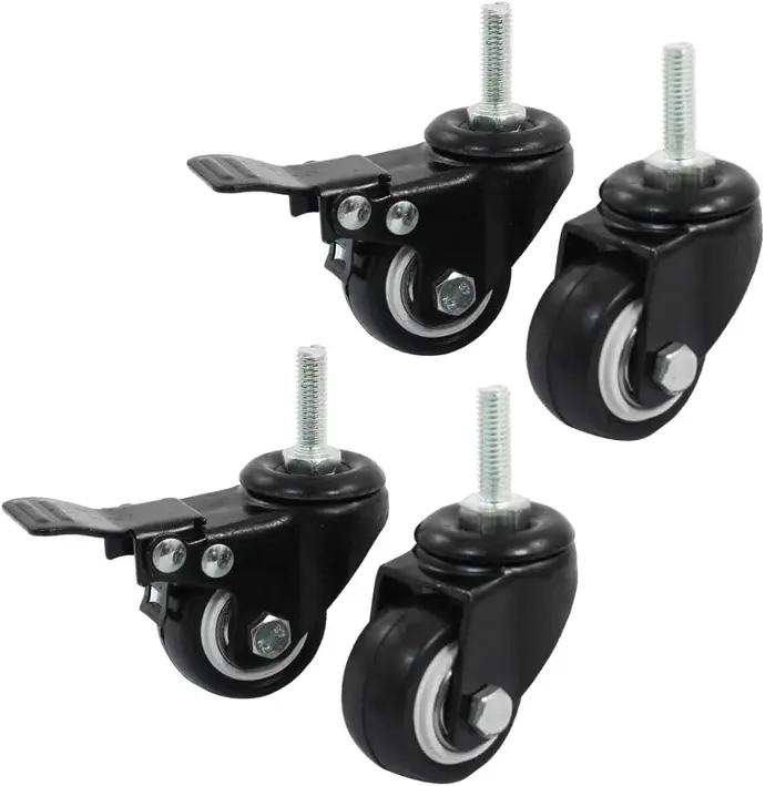 [RUN15F] CASTER SWIVEL 1.5" INDUST BLK