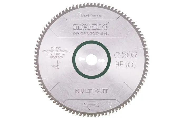 [4007430177049] CIRCULAR SAW BLADE HW/CT 305 X 30.96 TEEH METABO - 628091000