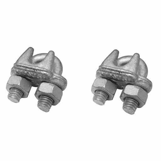 [7501206693889] CLAMP CABLE 1/4" 2PC F-TR NUDO 1/4