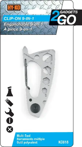 [029069780425] CLIP ON 9-IN- 1 HY-KO - KC618