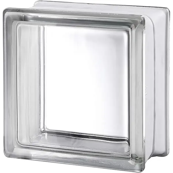 [000108102422] CLOUDY CLEAR PATTERN GLASS BLOCK - EACH (6/BOX)..
