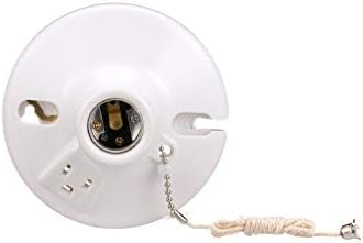 [032664750601] Copper Wiring Celiing Lamp Holder W/Pull Chain 