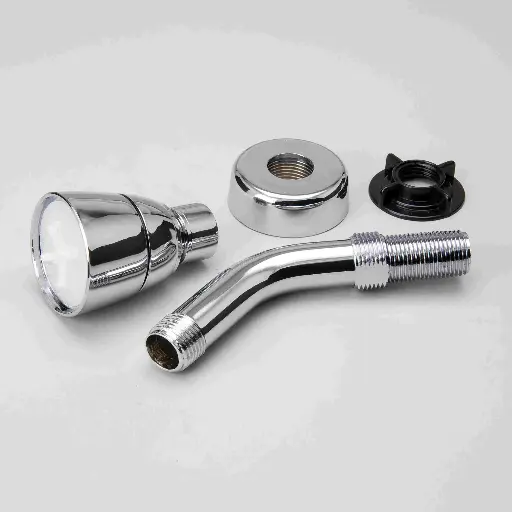 [638110001497 ] CP ABS SHOWER HEAD ARM AND 1/2 FLANGE - BMA6021