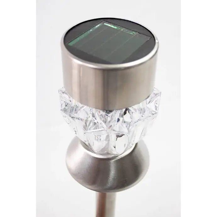 [731015240975] CRYSTAL EFFECT SOLAR POWER GARDEN LIGHT COUNTERTOP - OL-985