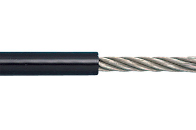 [80000314001] Coated Steel Cable 1/4" 7 x 7 PVC 75M Roll