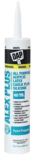 [070798181533] DAP ALEX PLUS CAULK WHITE 10.1 40YEAR - 18152