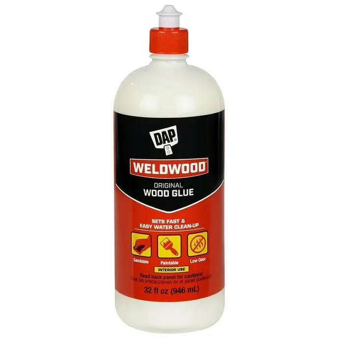 [070798004924] DAP ORIGINAL WOOD GLUE YELLOW QUART - 00492