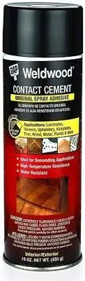 [070798001220] DAP WELDWOOD CONTACT CEMENT SPRAY ADHESIVE 16oz CLEAR - 00122-DAP