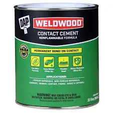 [070798253322] DAP WELDWOOD NON-FLAMMABLE CONTACT CEMENT NATURAL QUART - 25332