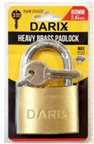 [7705059845048] DARIX BRASS PADLOCK 3KEYS 20MM - DX920
