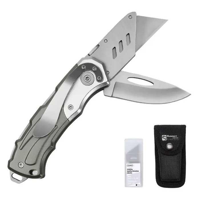 [7705509654107] DARIX FOLDING UTILITY KNIFE WITH EXTRA BLADES - DXK6