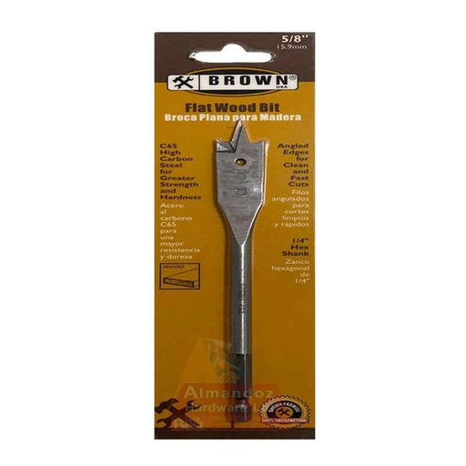 [7705509327414] DARIX WOOD FLAT BIT 5/8" - DX507