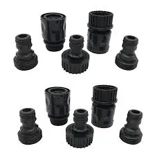 [638110007017] DBL HOSE CONNECTOR PLASTIC BROWN USA - BMFL64231