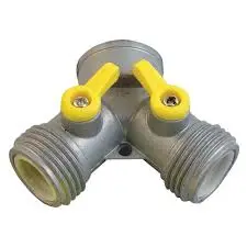 [638110007024] DBL HOSE CONNECTOR ZINK BROWN USA - BMFL8021