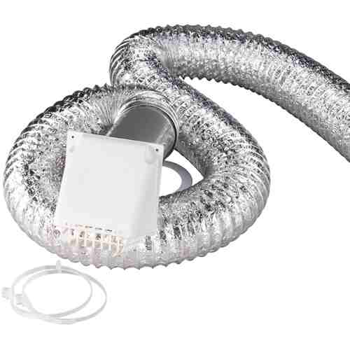 [079916600239] DEFLECTO 4" X 8FT WHITE VENT KIT - RK8WF
