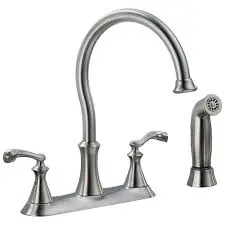 [034449598521] DELTA FOUNDATION VESSONA TWO HANDLE KITCHEN FAUCET WITH SPRAY - 21925LF-SS /564-759