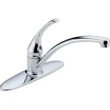 [0000709463] DELTA FOUNDATIONS 1 HDL KITCHEN W/ SPRAY SS FAUCET CHROME