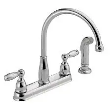 [034449656955] DELTA FOUNDATIONS 2 HOLE CHROME FAUCET