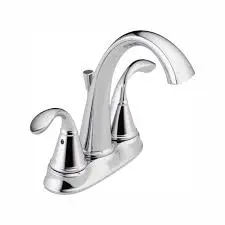 [034449665537 ] DELTA- ZELLA 4" CENTERSET 2 - HANDLE BATHROOM FAUCET IN STAINLESS -...